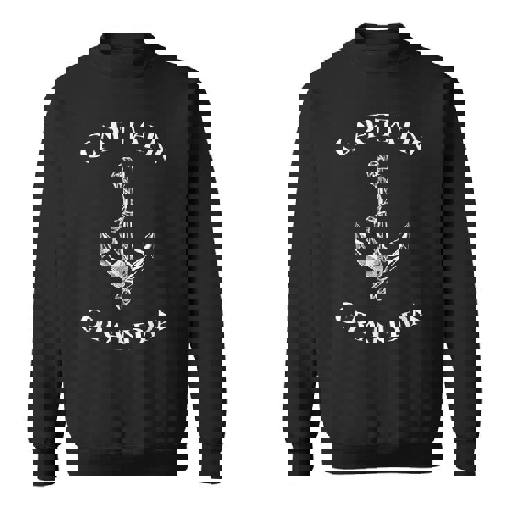 Sailing Captain Grandpa Sailor Boat Boat Anchor Sea Camisa de entrenamiento