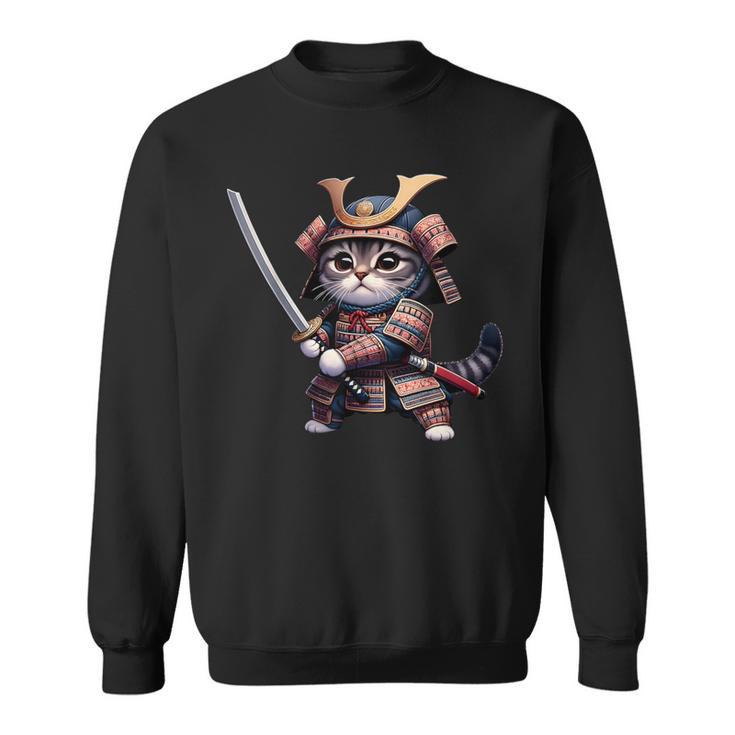 Samurai Cat Japanese Samurai Ninja Cat Camisa de entrenamiento