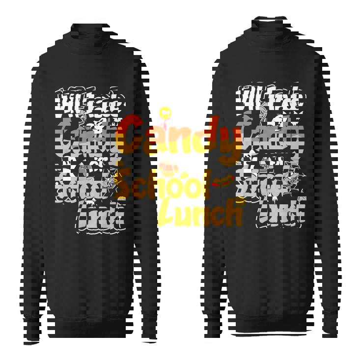 Scary Lunch Lady School Cafeteria Halloween Lunch Lady Sweatshirt