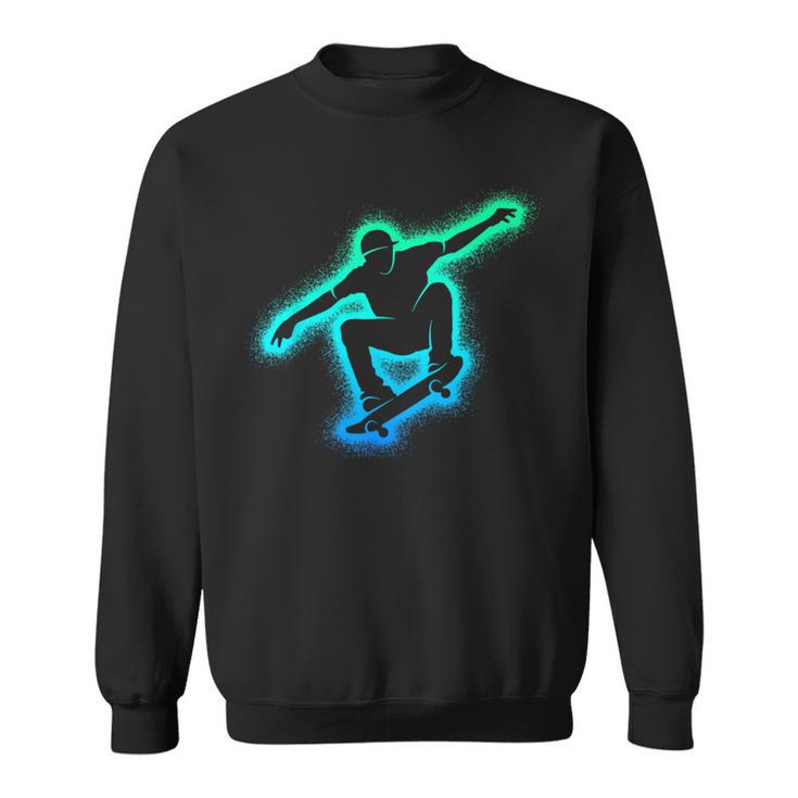 Skating Skateboarder Skater Children's Boys Skateboard Sweatshirt