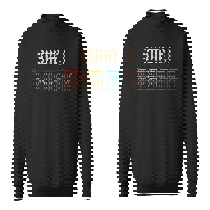 Sorry I Dgaf Guitarra Acordes Divertido Guitarraintage Camisa de entrenamiento
