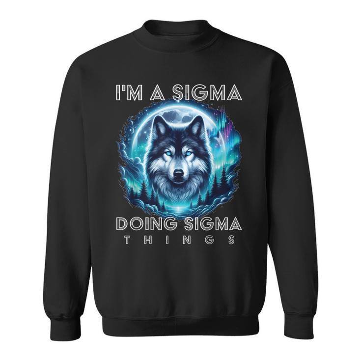 Soy Un Sigma Haciendo Sigma Cosas Alfa Lobo Hombre Hombres Camisa de entrenamiento