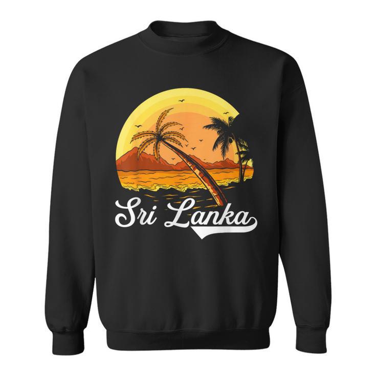 Sri Lanka Palm Tree Ocean Summer Holiday Sri Lanka S Sweatshirt