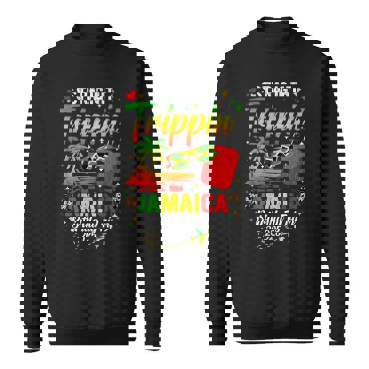 Straight Trippin' Jamaica Vacation 2025 Birthday Family Trip Sweatshirt
