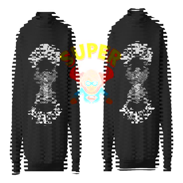 Super Auntie Hero Cape Flying Cartoon Niece Nephew Sweatshirt