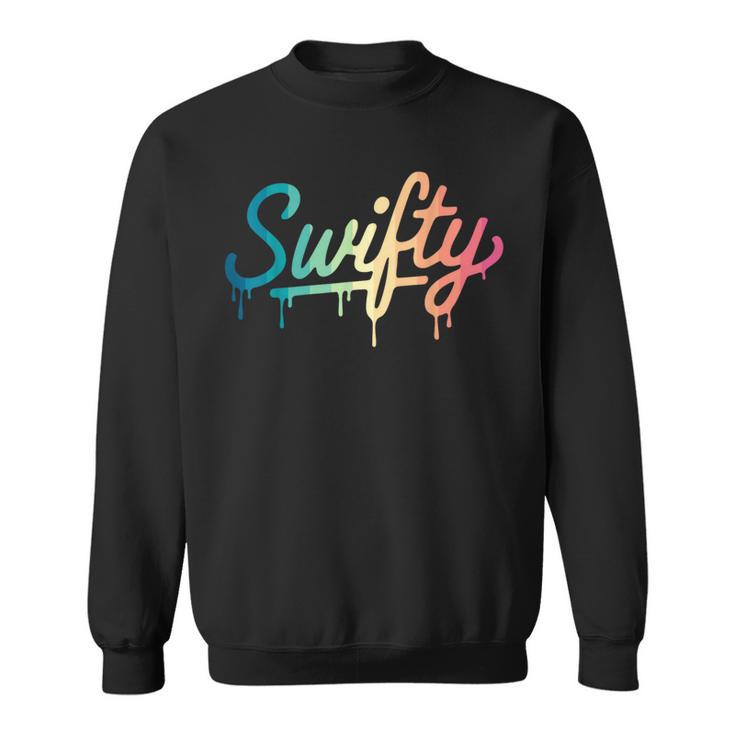 Swifty Fan Merchandise Ns Colourful Taylor Outfit Drip Sweatshirt