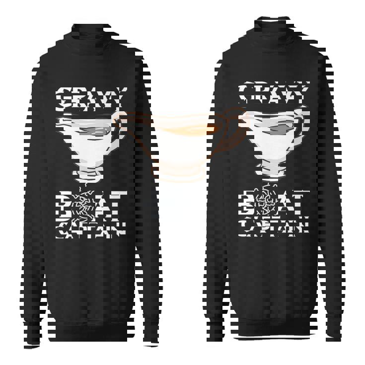 Thanksgiving Gravy Boat Captain I Love Gravy Premium Sweatshirt
