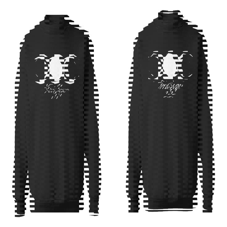 Twin Flame Cosmic Moon Phases Numerology Sweatshirt