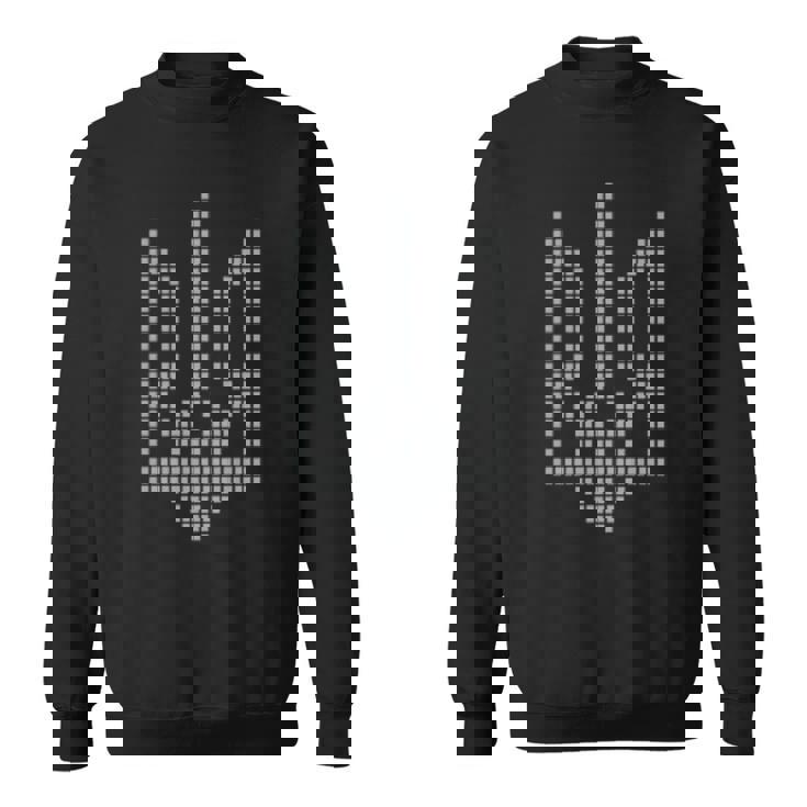 Ukrainian Tryzub Symbol On The Heart Ukraine Trident Sweatshirt