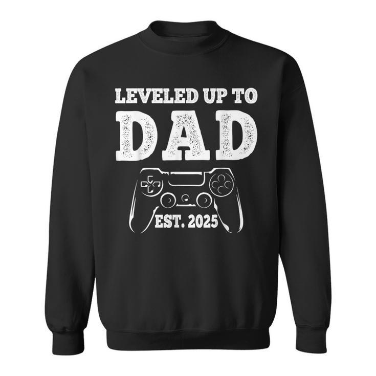 Updated To Papa-Level Unlocked Approx 2025 New Daddy Gamer Sweatshirt