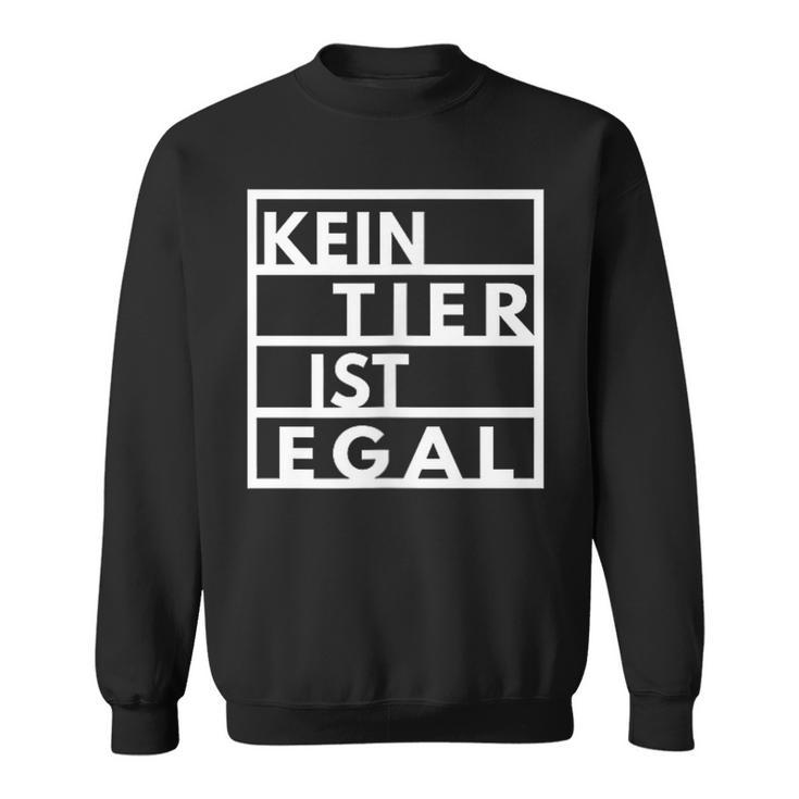 Vegetarianegan Goegan No Animal Is No Matter Animal Protection Sweatshirt