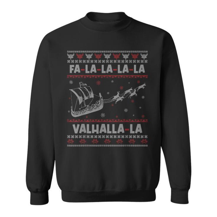 Viking Winter Snow Christmas Santa Ugly Christmas Sweatshirt