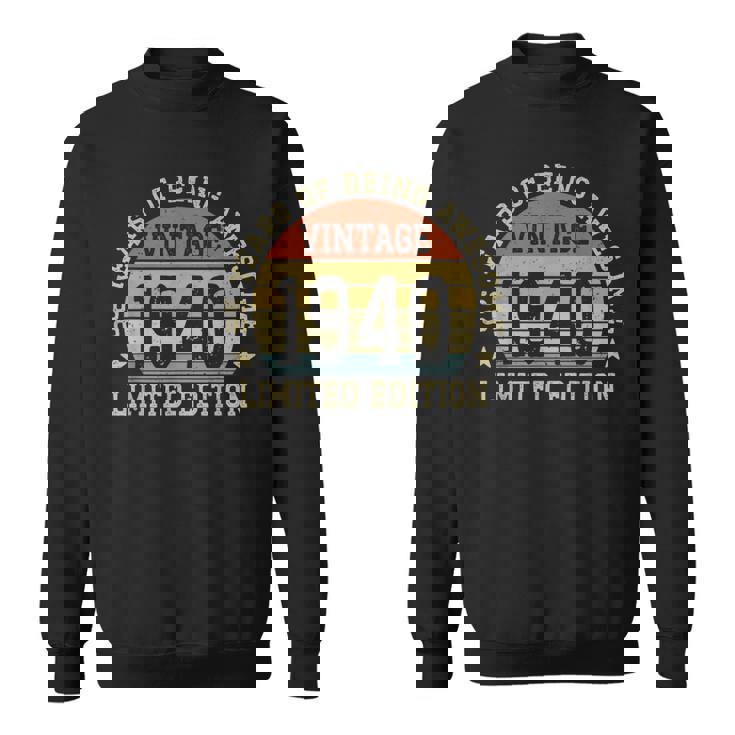 Vintage 1940 Edición Limitada 85-Year-Old 85Th Birthday Camisa de entrenamiento