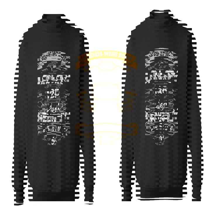 Vintage 40Th Birthday Legends Were Born In January 1985 Sweatshirt