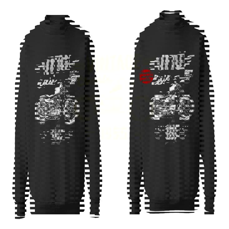 Vintage Classic Born 1955 70Th Birthday Retro Moto Camisa de entrenamiento