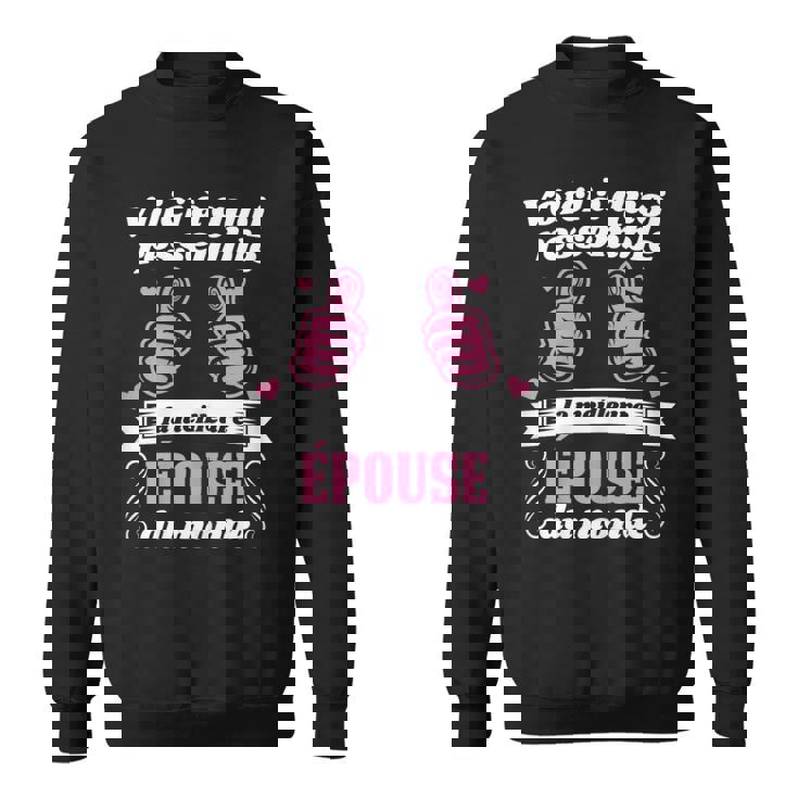 Voici À Quoi Ressemble La Meilleure Épouse Du Monde Mariage Sweater e