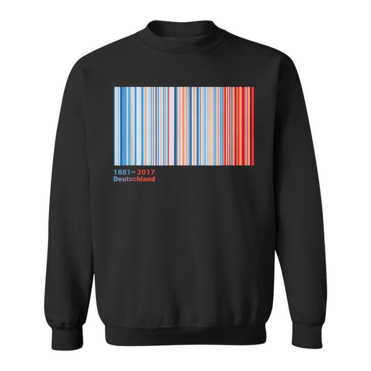 Warmth Stripes Germany Annual Temperatures Sweatshirt