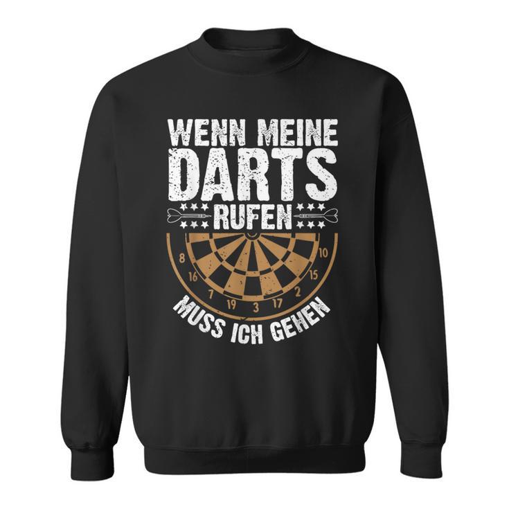 Wenn Meine Darts Rufen Muss Gehen Dartspieler Sweatshirt