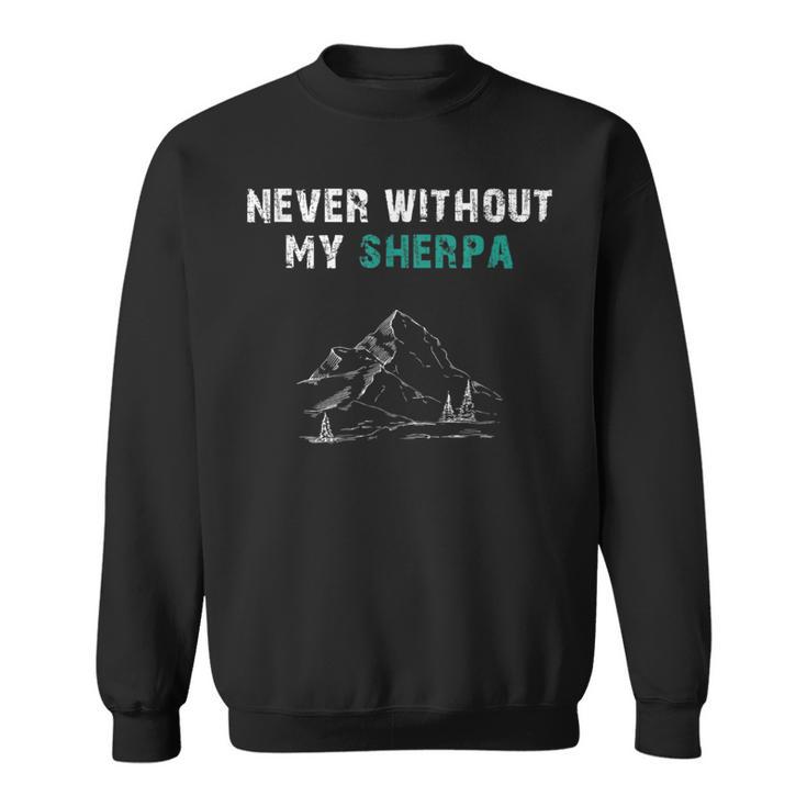 Never Without My Sherpa Nepal Souvenirs Camisa de entrenamiento