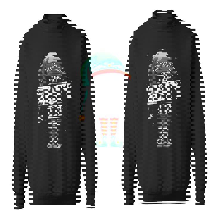 Zesty Elf Christmas Group Xmas Pajama Party Sweatshirt