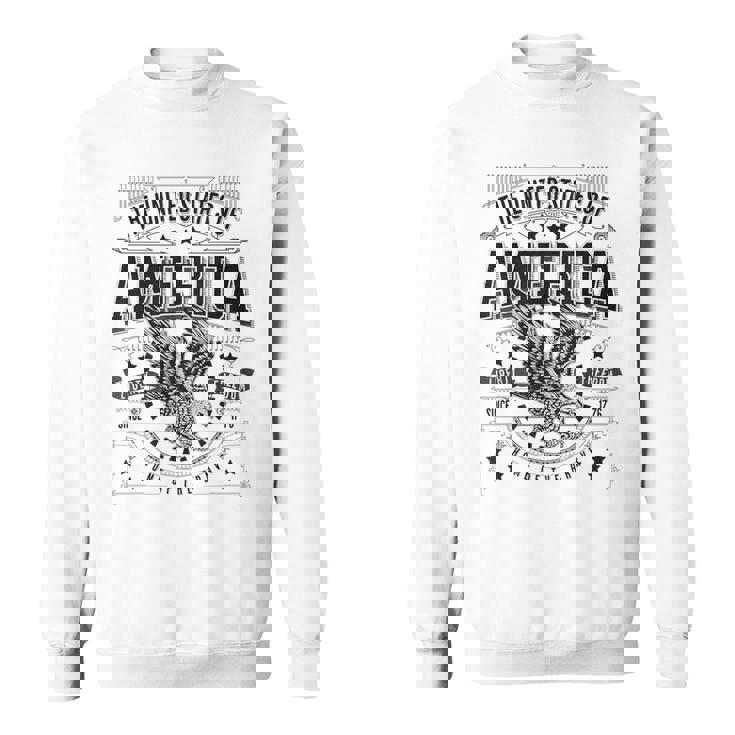 Sweat à Capuche Aigle Patriotique Rouge Blanc Bleu, Style