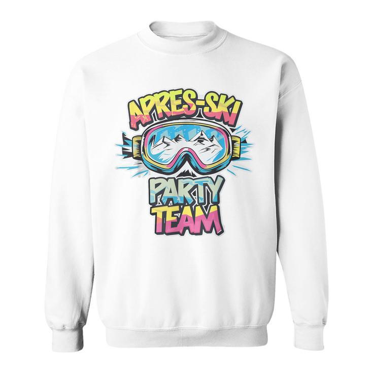 Apres Ski Party Team Lustges Hütten Party Urlaubs Outfit Sweatshirt