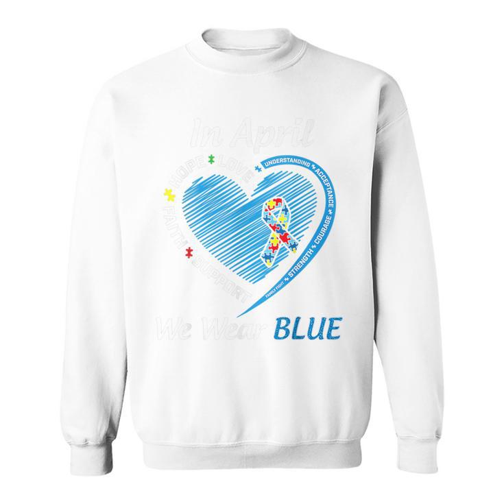Autismo Arco Iris En Abril Usamos El Mes De Concientización Sobre El Autismo Azul Camisa de entrenamiento