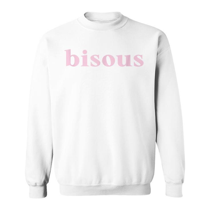 Bisous Kisses Graphic Blue S Sweatshirt