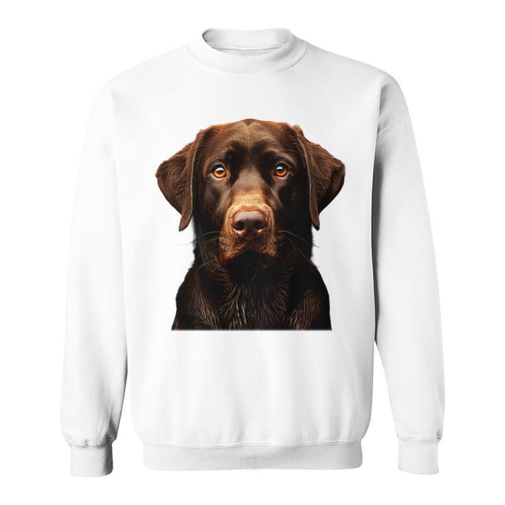 Brauner Labrador I Labrador Gesicht Sweatshirt