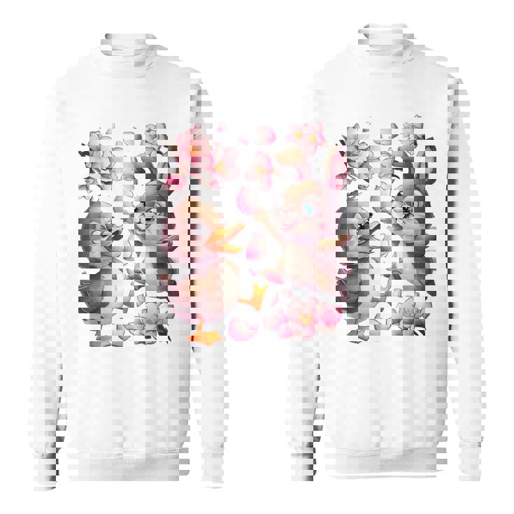 Canard Et Lapin Fleur De Cerisier Fleur Sakura Sweater e