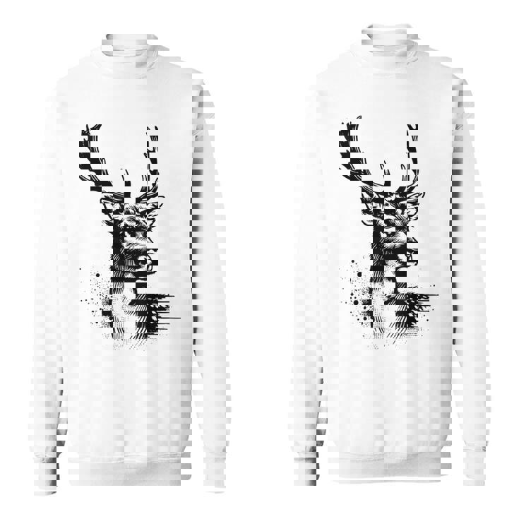 Chasseur Daim Cerf Motiv Chasse Chasseur Sweater e