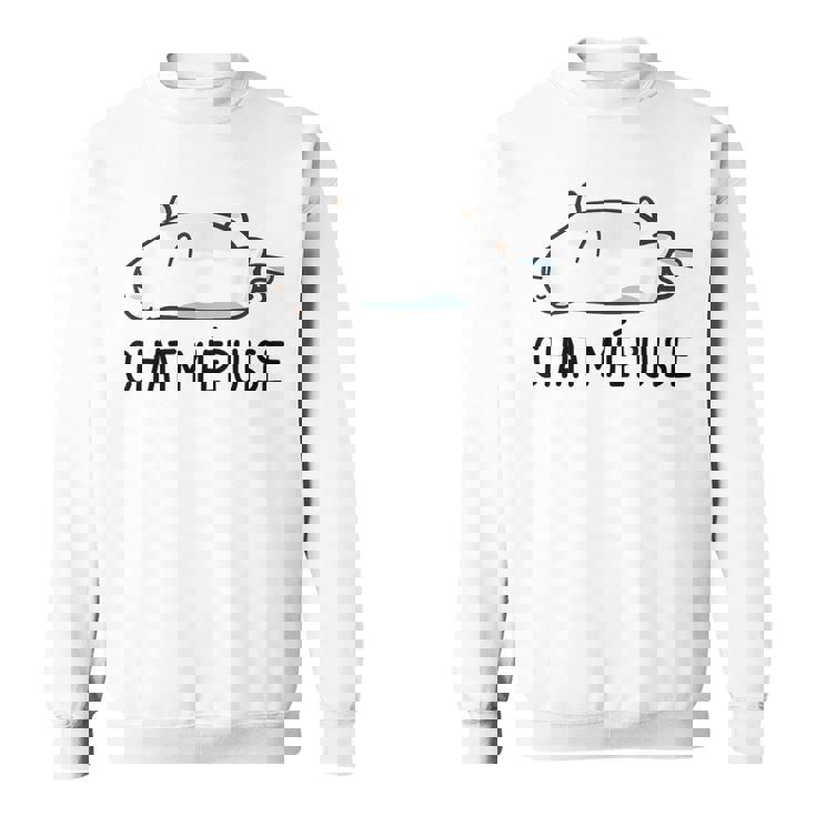 Chat Humour Cadeau Chat M'épuise Sweater e