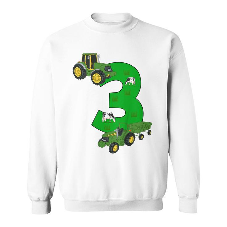 Children's Birthday 3 Years Tractor Tractor 3Rd Birthday Sweatshirt