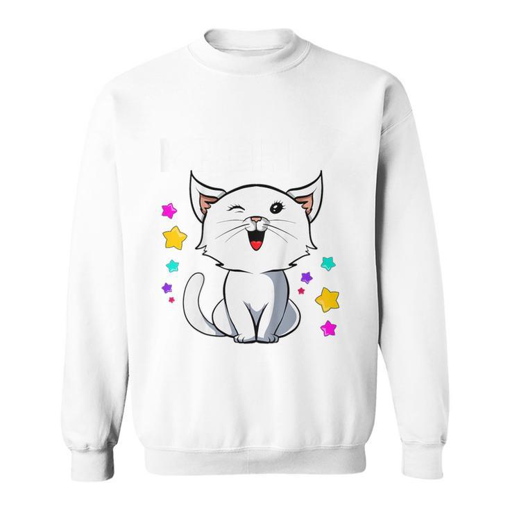 Children's Ich Bin 7 Jahre Alt Katzensieben 7Th Birthday Sweatshirt