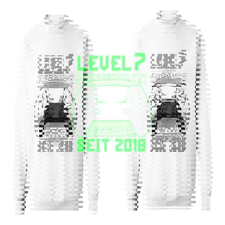 Children's Level 7 Birthday Boy Gamer 2018 7Th Birthday Sweatshirt