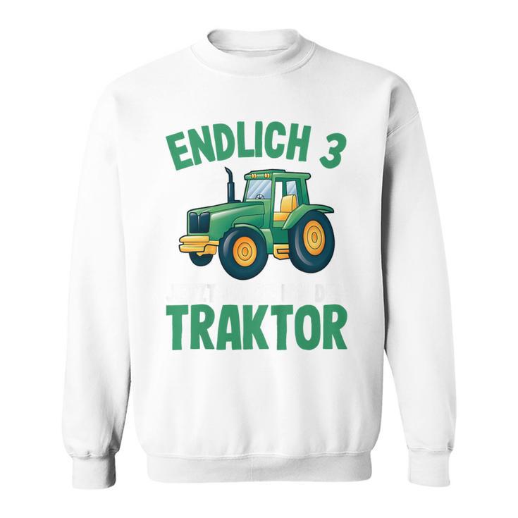 Children's Tractor Boys 3 Years 3Rd Birthday Boys Tractor Sweatshirt