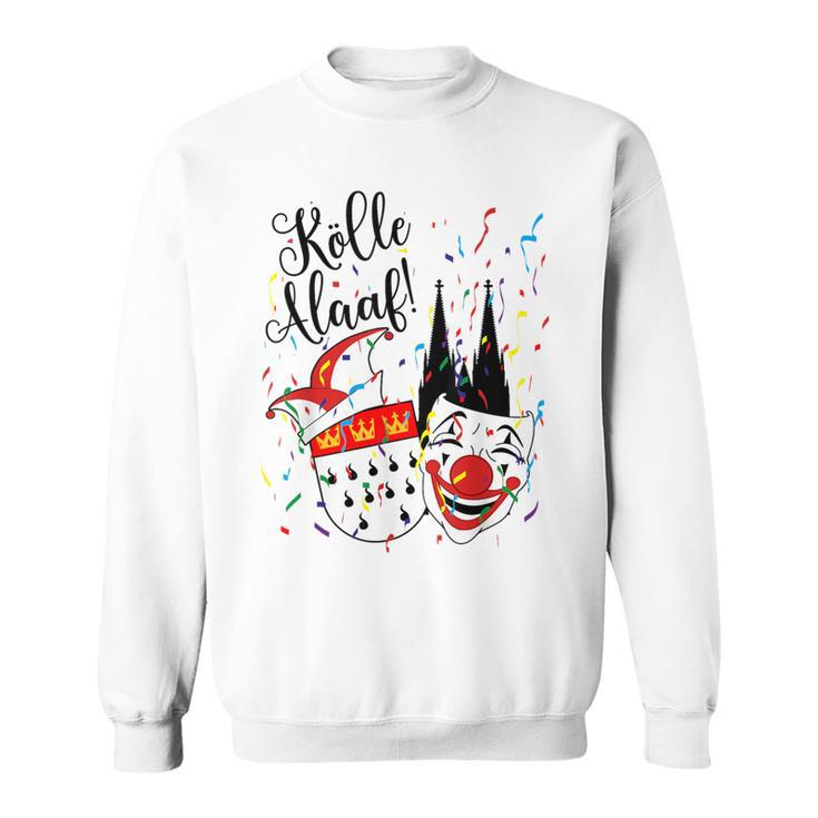 Cologne Cathedral Alaaf Confetti Carnival Parade Sweatshirt