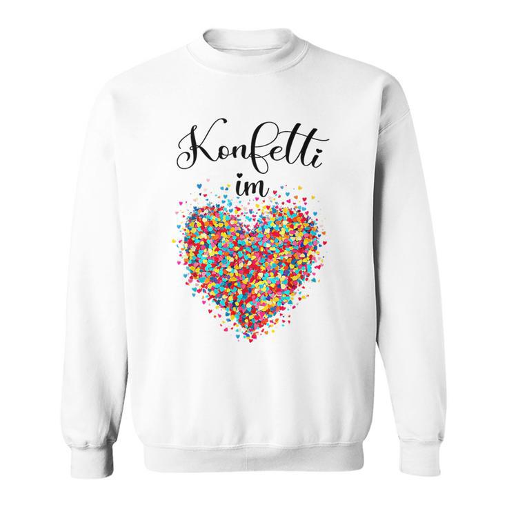 Confetti In The Heart Carnival Blue Sweatshirt