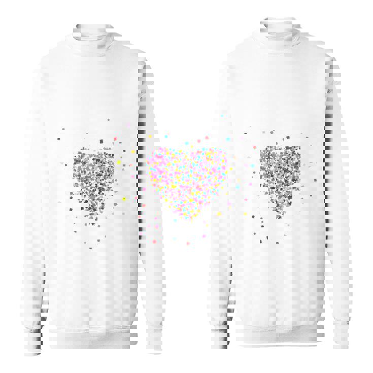 Confetti In Heart Carnival Confetti Costume Outfit Sweatshirt