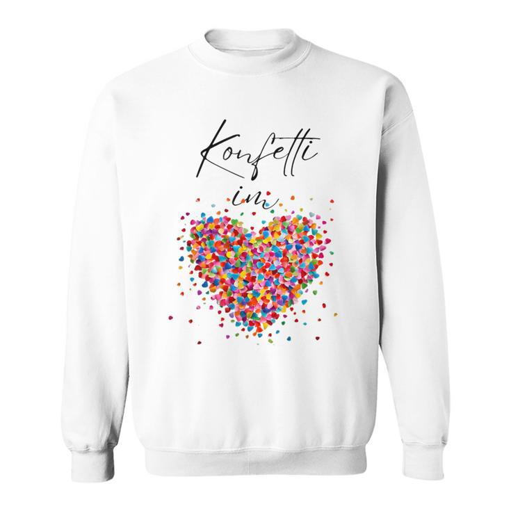 Confetti In The Heart Fancy Dress Carnival Costume Replacement Sweatshirt