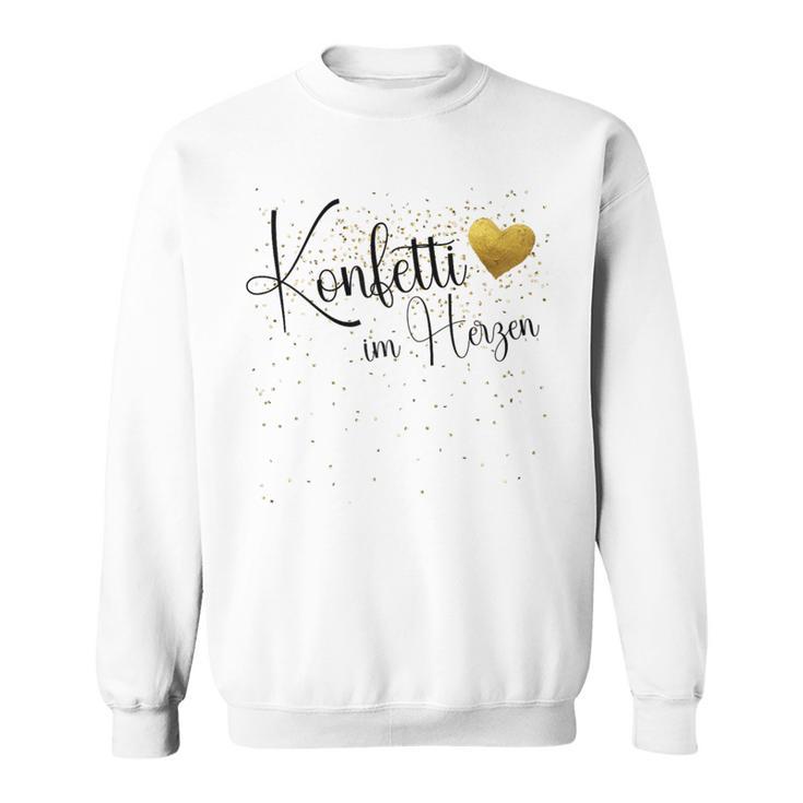 Confetti In Heart Fancy Dress Confetti Carnival Outfit Sweatshirt