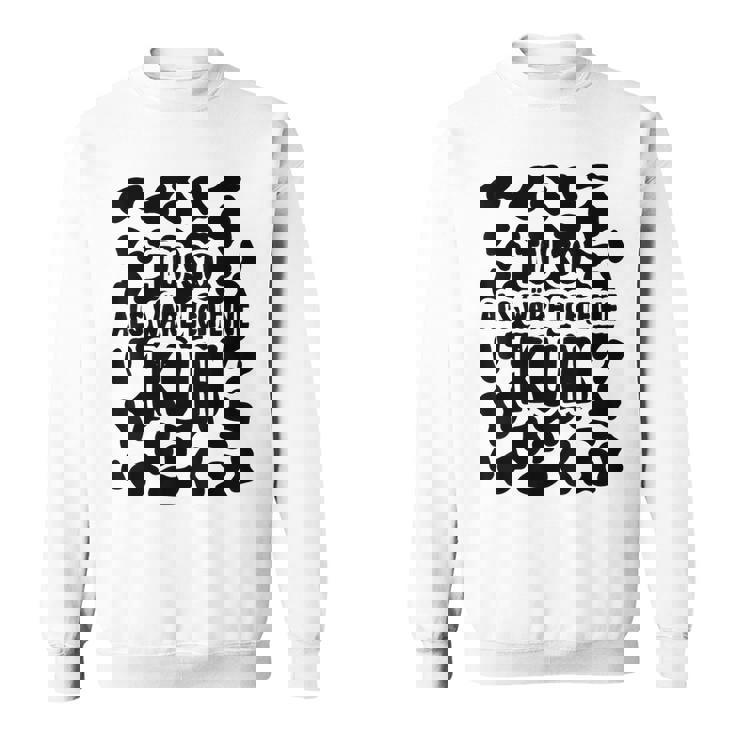 Cow Costume Carnival Fancy Dress Sweatshirt