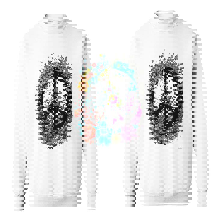 Cravate De Costume Hippie Avec Symbole De La Paix Des Années 60 Et 70 Sweater e