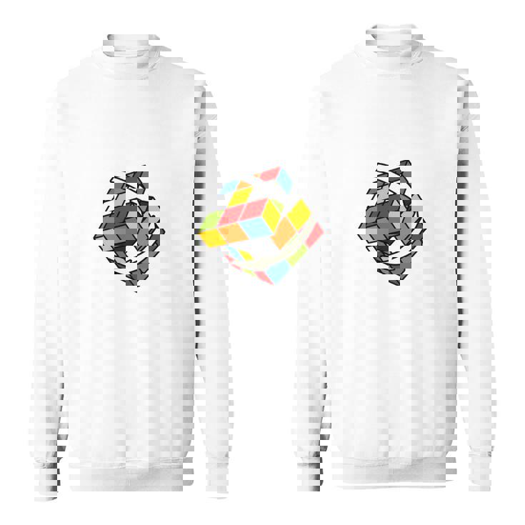Cubo Rubik Cube Magic Cubo Retro Rubiintage Nerd Manga Larga Camisa de entrenamiento