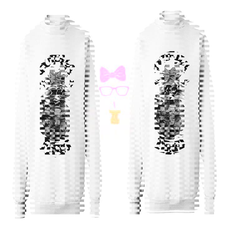 Cute Feral Raccoon Sweatshirt - Small - Vibrant & Playful Design