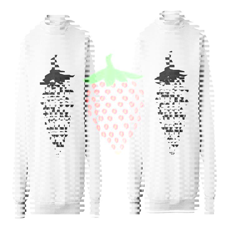 Delicious Strawberry Costumeegan Strawberry Fruit Fun Red Sweatshirt