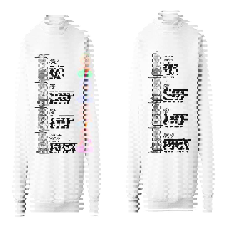 Eat Sleep K-Pop Repeat Regalo De Anime Kawaii De Pop Coreano Camisa de entrenamiento