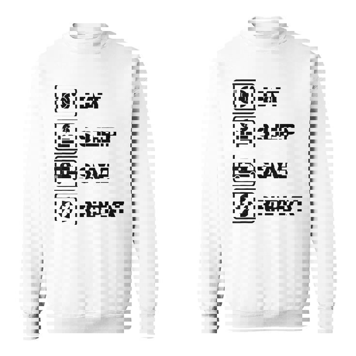 Eat Sleep Save Repeat Ambulancia Conductor Primeros Auxilios Rescate Regalo Camisa de entrenamiento