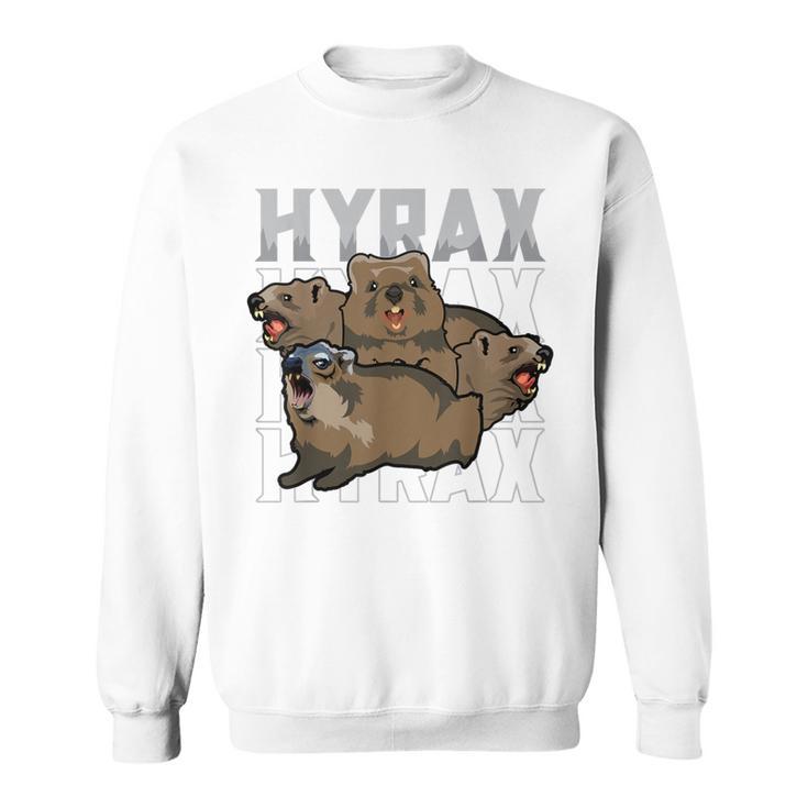 Rock Hyrax Meme Dassie Cute Animal Lover Gray Sweatshirt