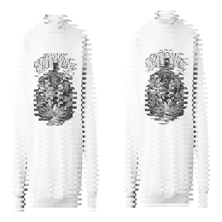 Gympanse Gym Mono Chimpancé Fitness Coach Gym Parte Trasera Camisa de entrenamiento